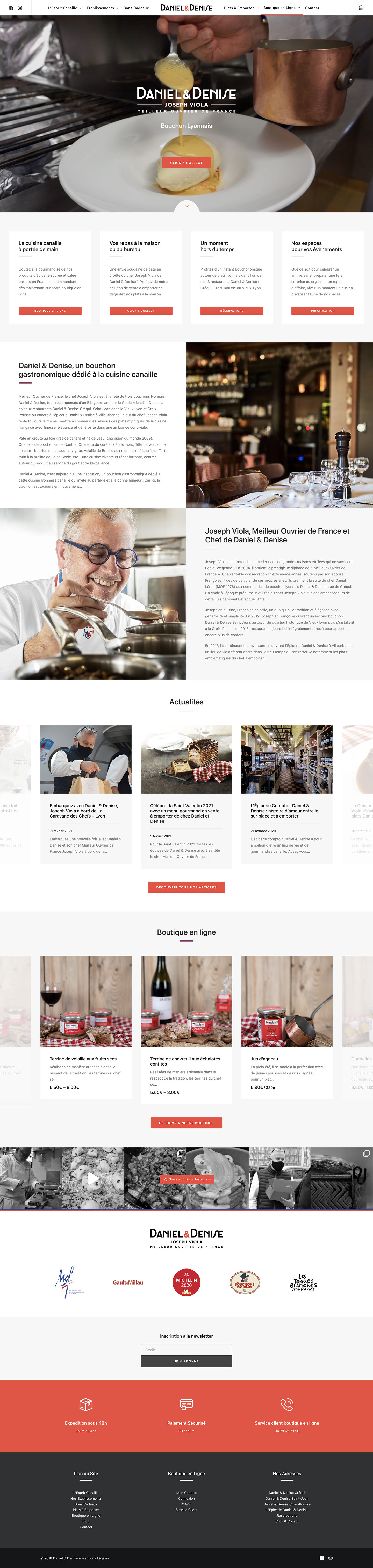 Site web Daniel & Denise Joseph Viola Lyon