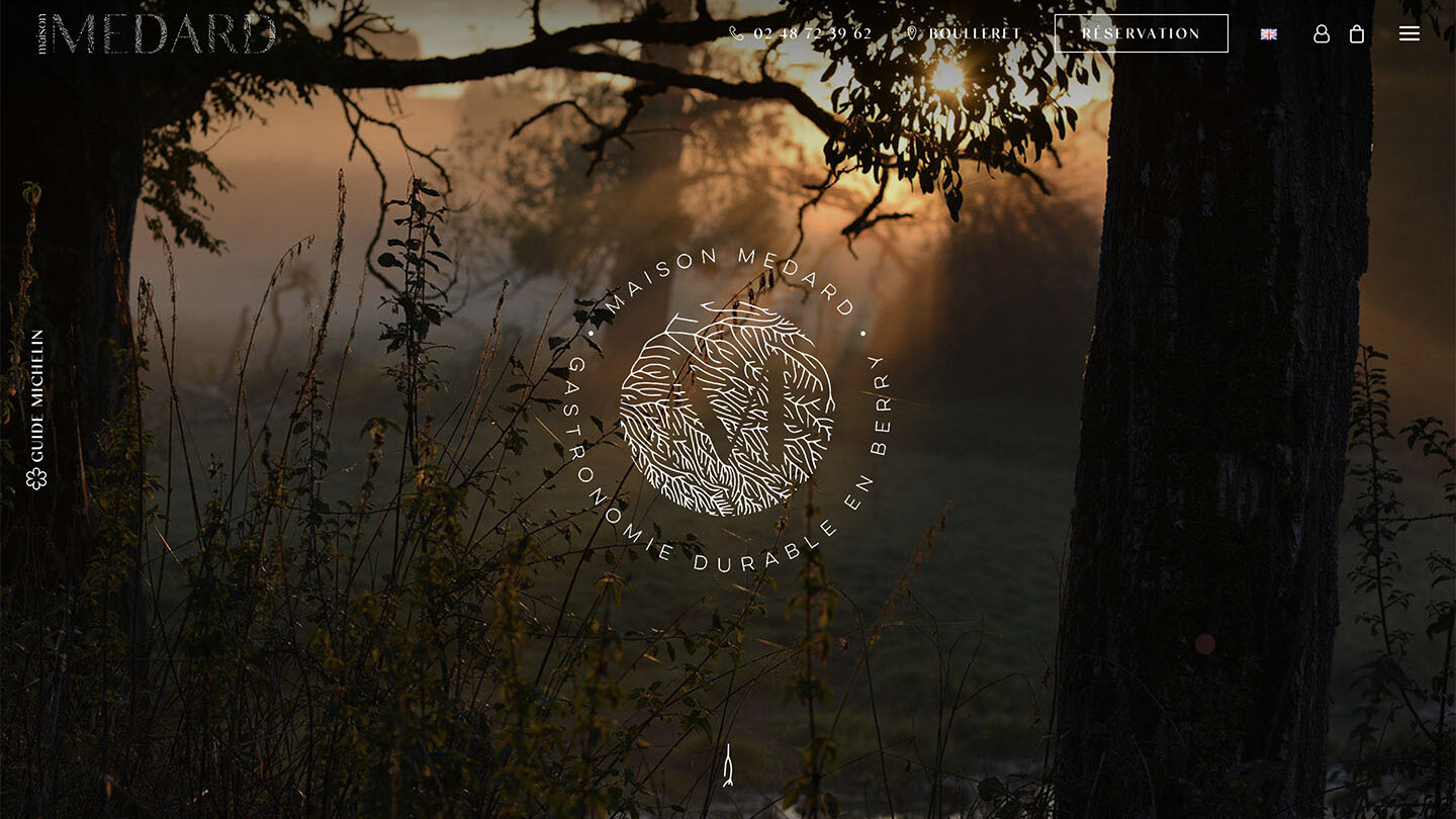 Site web sur-mesure Maison Medard